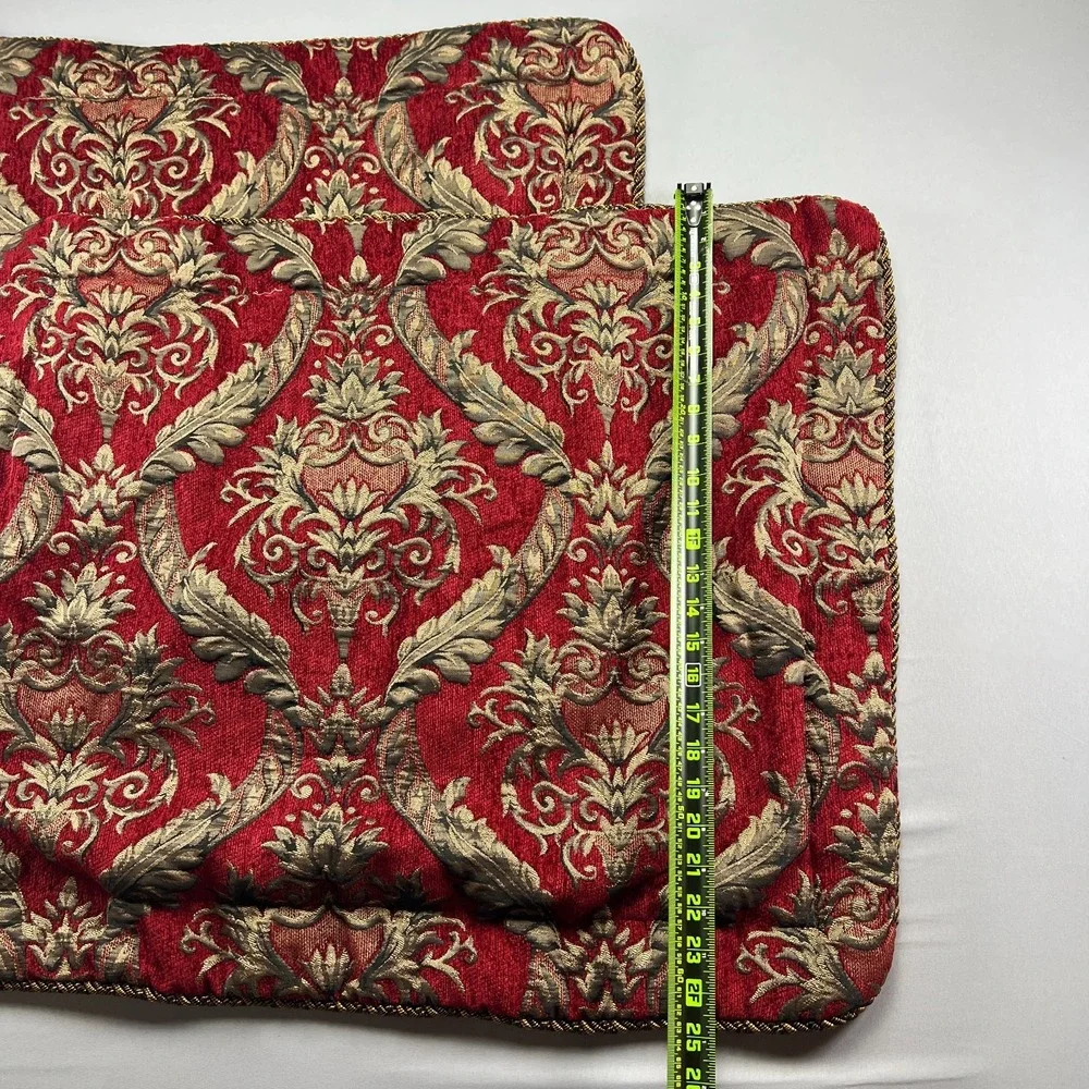 Set Of 2 Springs Standard Pillow Shams Multicolor Damask Print Bedding (20